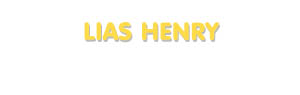Der Vorname Lias Henry